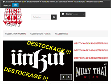 Tablet Screenshot of highkickstore.fr